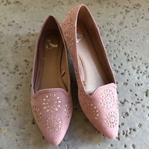 Pink and Gold Flats